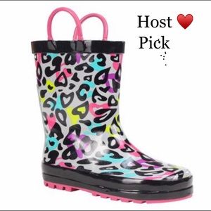 Western Chief Groovy Leopard Girls' Rain Boot